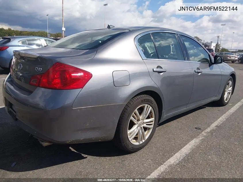 2015 INFINITI Q40 VIN JN1CV6AR9FM522144 — фото 4