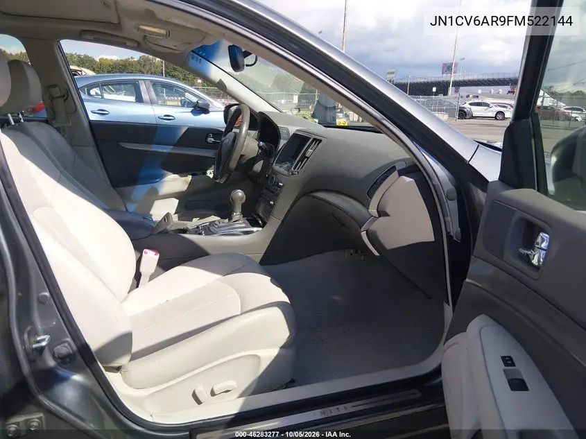 2015 INFINITI Q40 VIN JN1CV6AR9FM522144 — фото 5