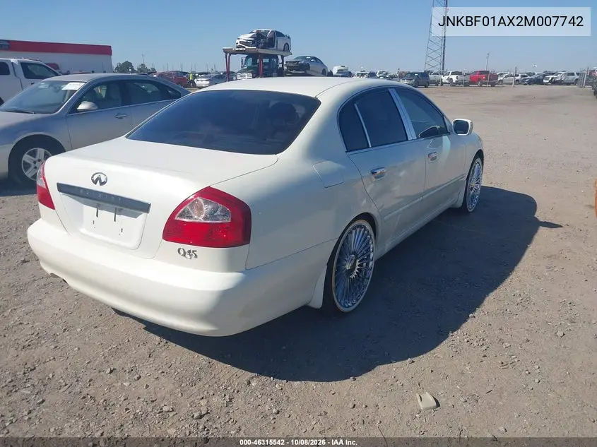 2002 INFINITI Q45 VIN JNKBF01AX2M007742 — фото 4