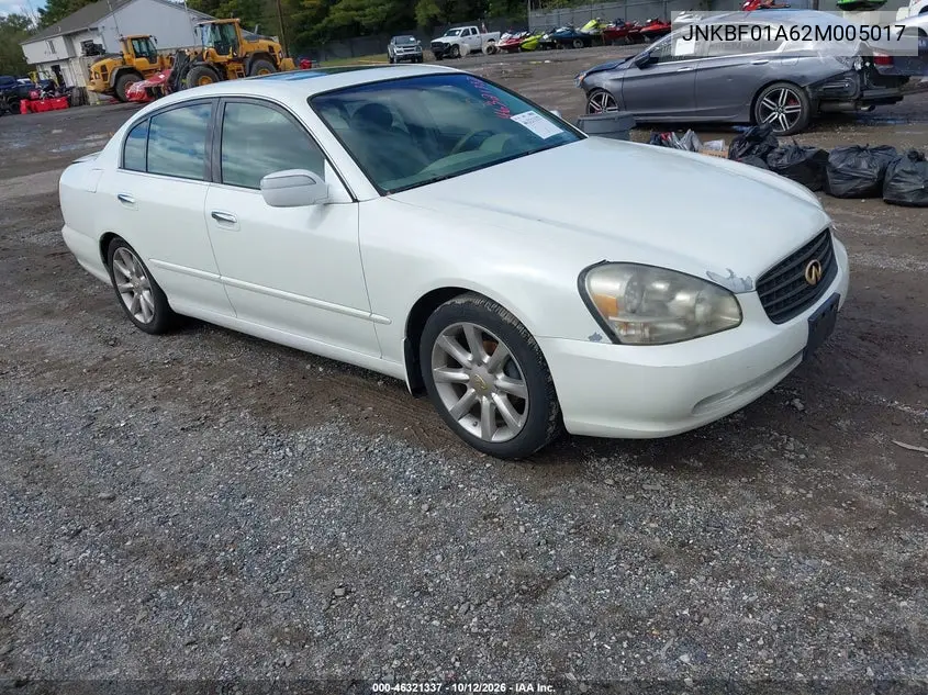 INFINITI Q45 2002, VIN JNKBF01A62M005017