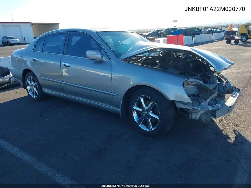 INFINITI Q45 2002, VIN JNKBF01A22M000770