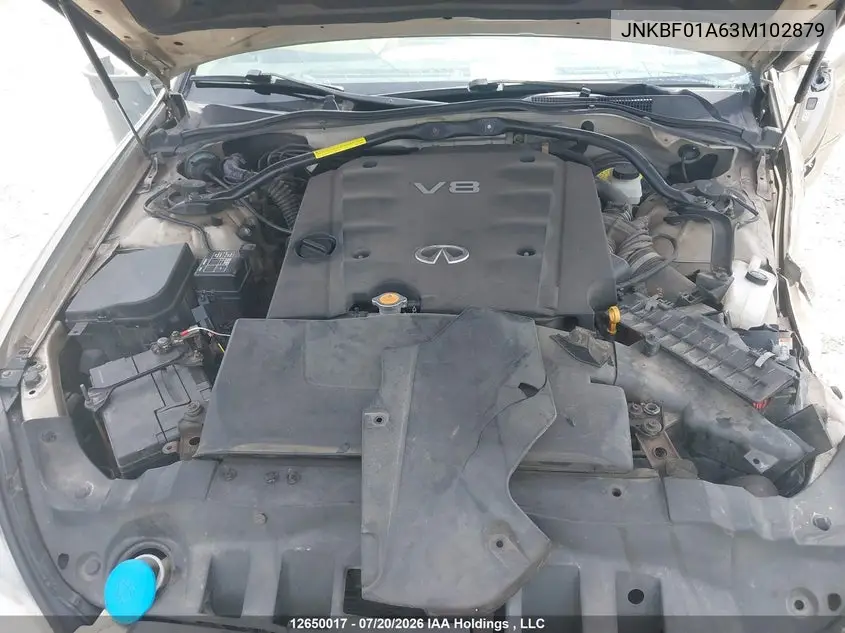 2003 INFINITI Q45 VIN JNKBF01A63M102879 — фото 10