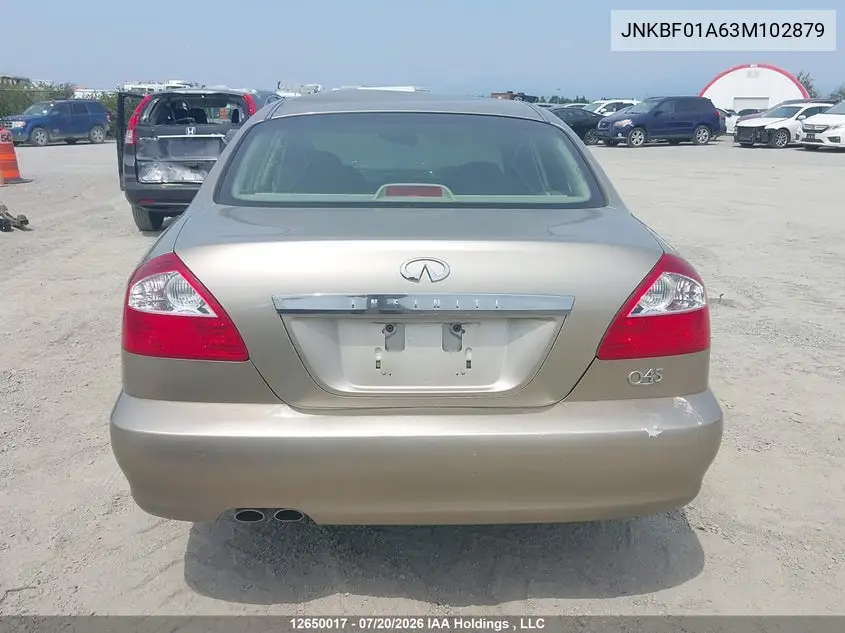 2003 INFINITI Q45 VIN JNKBF01A63M102879 — фото 16