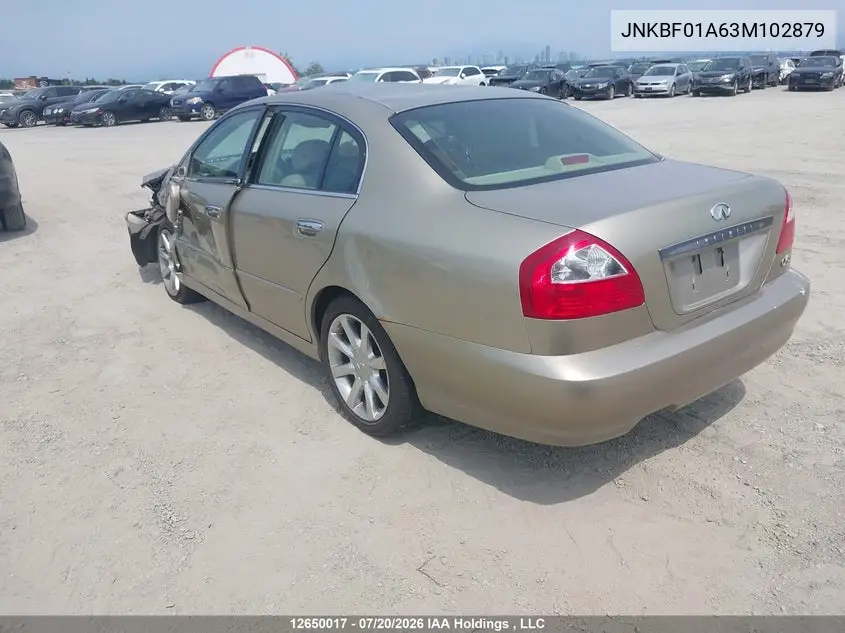 2003 INFINITI Q45 VIN JNKBF01A63M102879 — фото 3