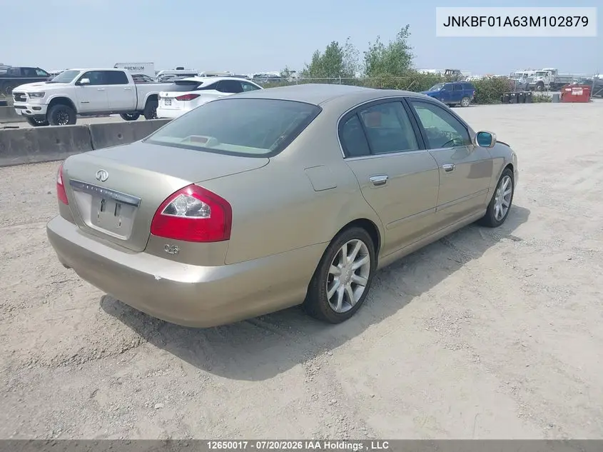 2003 INFINITI Q45 VIN JNKBF01A63M102879 — фото 4