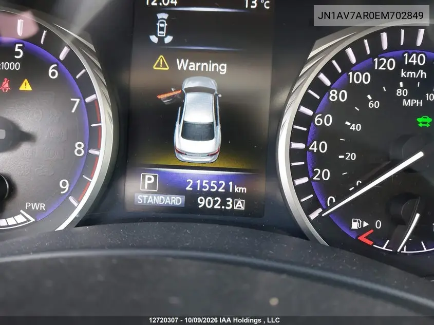2014 INFINITI Q50 VIN JN1AV7AR0EM702849 — фото 16