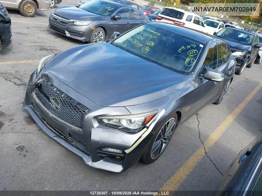 2014 INFINITI Q50 VIN JN1AV7AR0EM702849 — фото 2