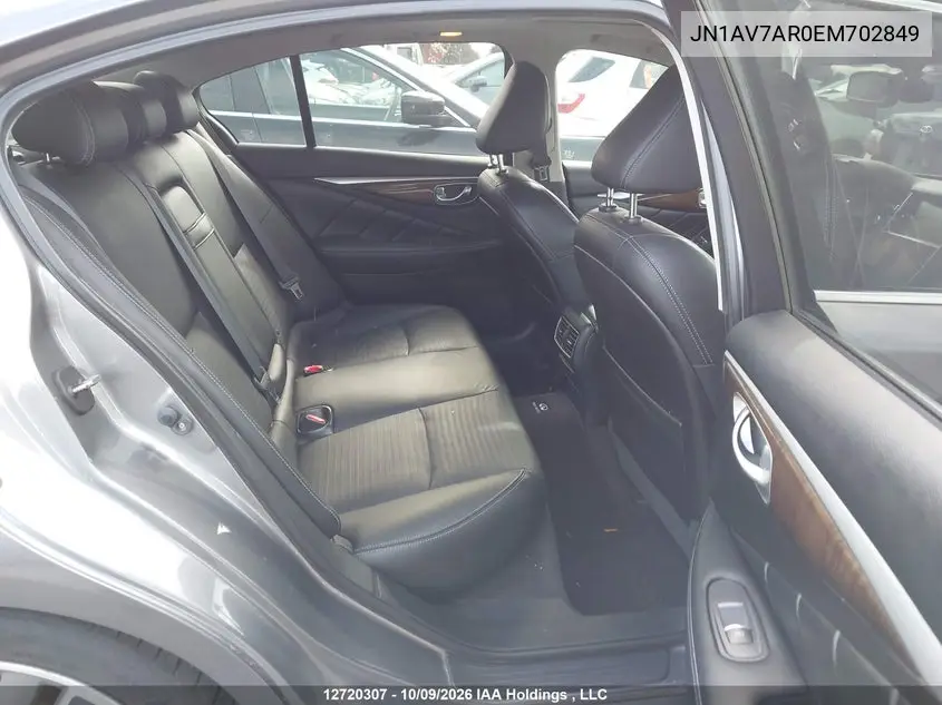 2014 INFINITI Q50 VIN JN1AV7AR0EM702849 — фото 8