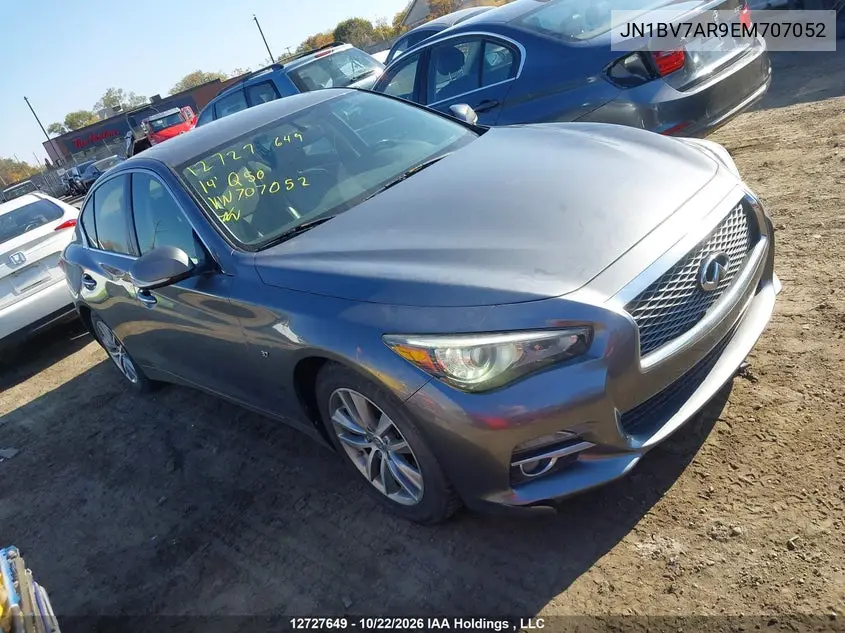 INFINITI Q50 2014, VIN JN1BV7AR9EM707052