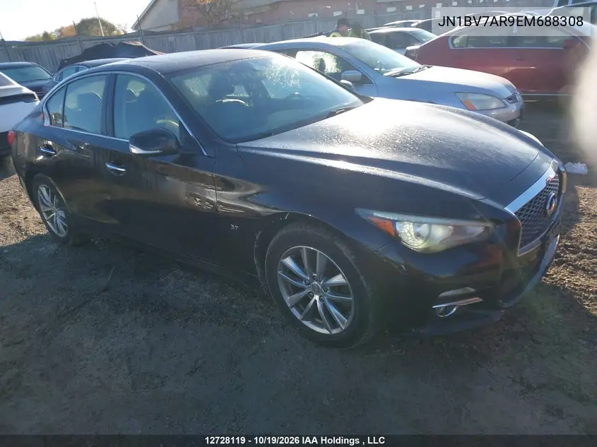 INFINITI Q50 2014, VIN JN1BV7AR9EM688308