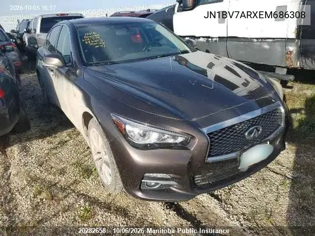INFINITI Q50 2014, VIN JN1BV7ARXEM686308