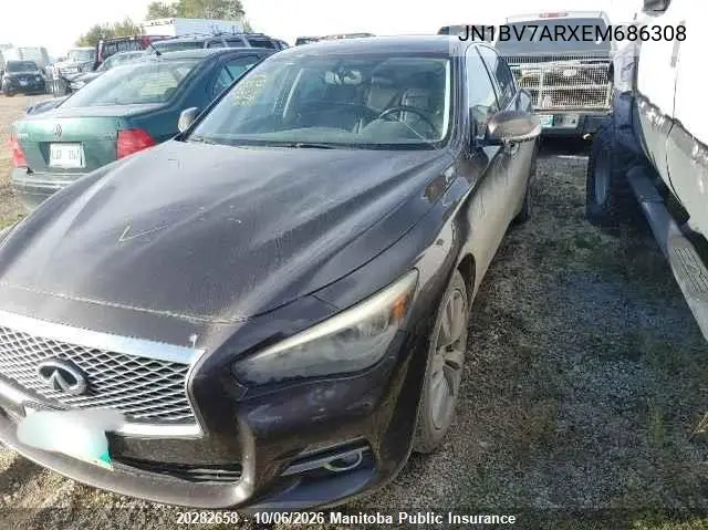 2014 INFINITI Q50 VIN JN1BV7ARXEM686308 — фото 2