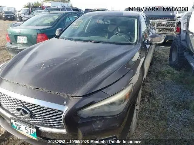 2014 INFINITI Q50 VIN JN1BV7ARXEM686308 — фото 6