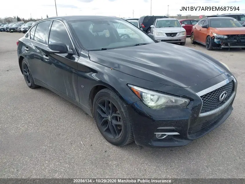 INFINITI Q50 2014, VIN JN1BV7AR9EM687594