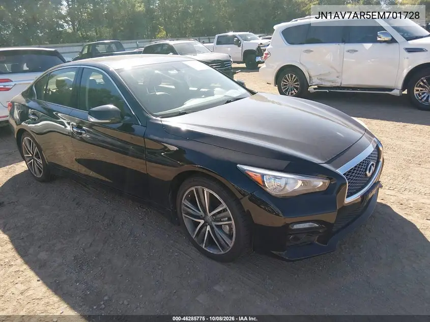 INFINITI Q50 2014, VIN JN1AV7AR5EM701728