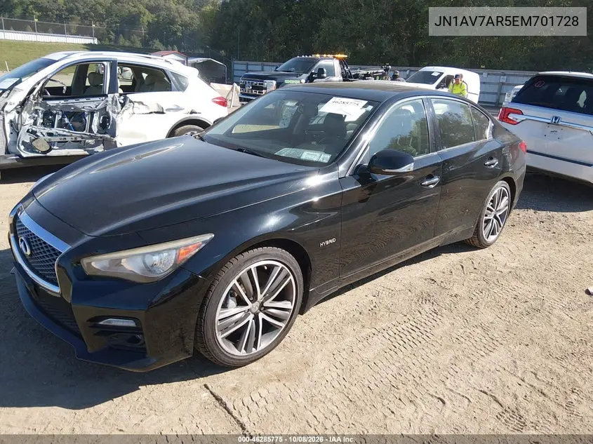 2014 INFINITI Q50 VIN JN1AV7AR5EM701728 — фото 2