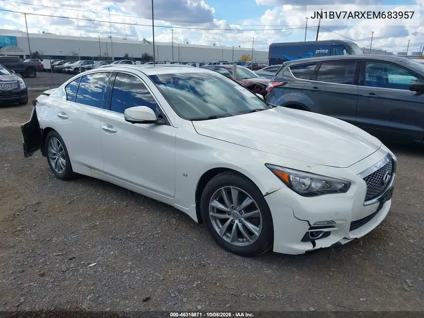 INFINITI Q50 2014, VIN JN1BV7ARXEM683957