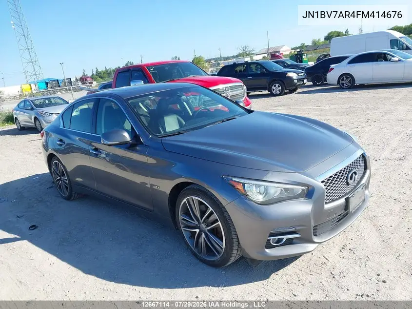 INFINITI Q50 2015, VIN JN1BV7AR4FM414676