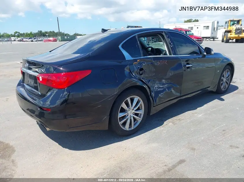 2015 INFINITI Q50 VIN JN1BV7AP3FM344988 — фото 4