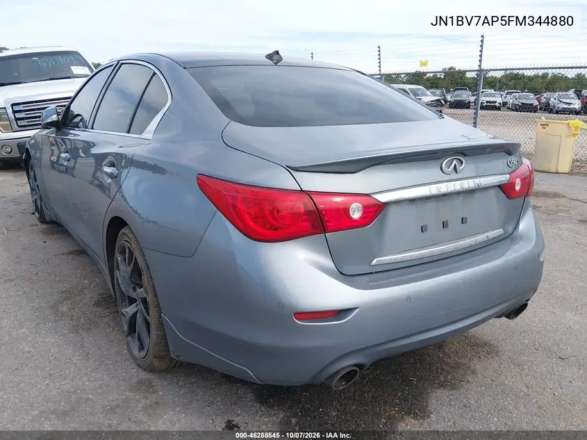 2015 INFINITI Q50 VIN JN1BV7AP5FM344880 — фото 3