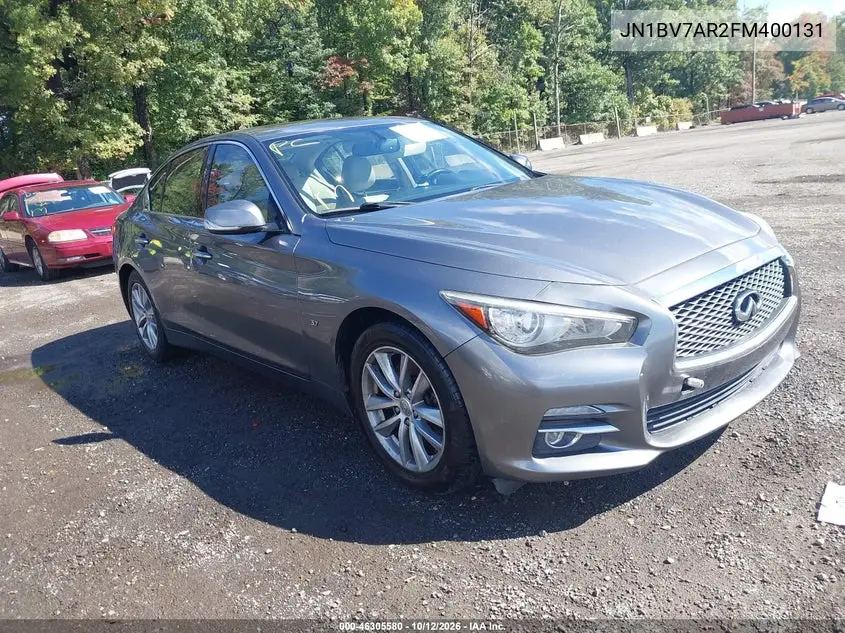 INFINITI Q50 2015, VIN JN1BV7AR2FM400131