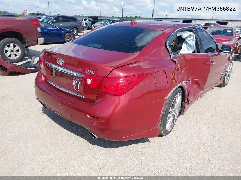 2015 INFINITI Q50 VIN JN1BV7AP7FM356822 — фото 4