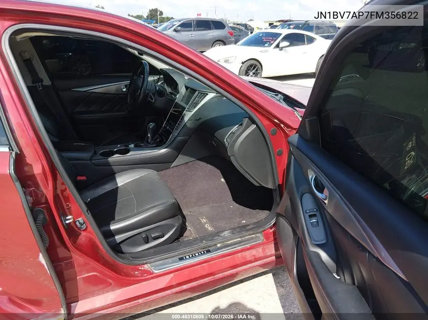 2015 INFINITI Q50 VIN JN1BV7AP7FM356822 — фото 5