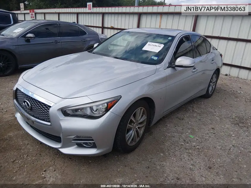 2015 INFINITI Q50 VIN JN1BV7AP9FM338063 — фото 2
