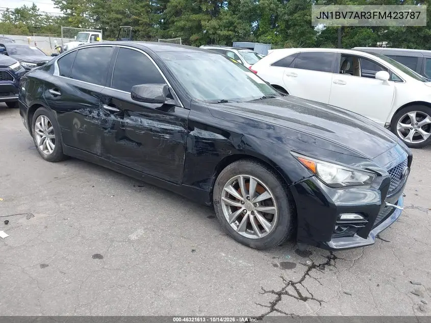 INFINITI Q50 2015, VIN JN1BV7AR3FM423787