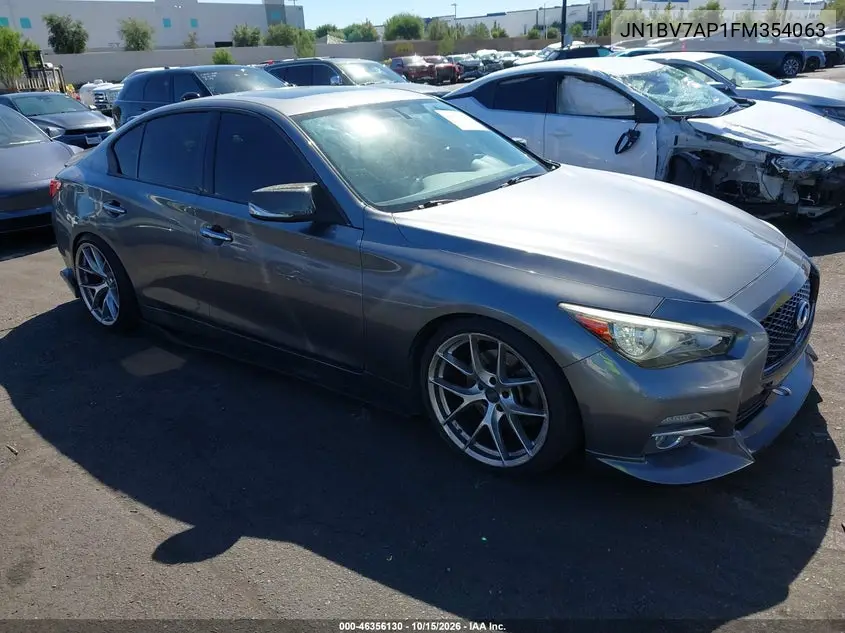 INFINITI Q50 2015, VIN JN1BV7AP1FM354063