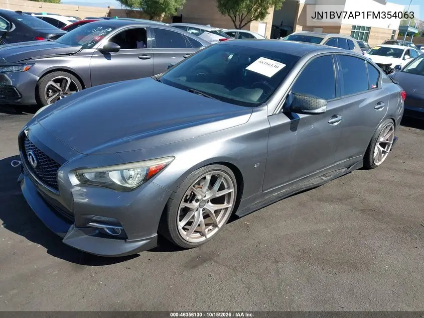 2015 INFINITI Q50 VIN JN1BV7AP1FM354063 — фото 2