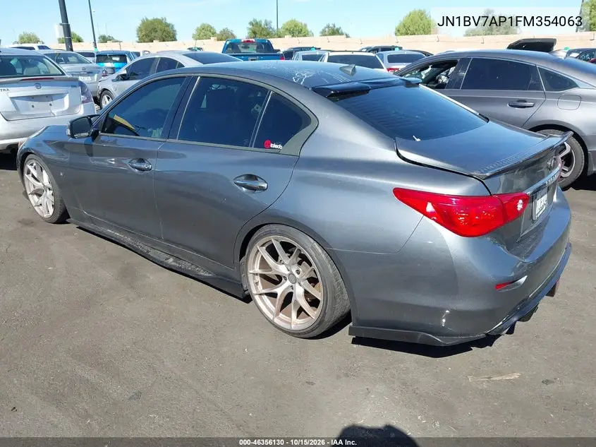 2015 INFINITI Q50 VIN JN1BV7AP1FM354063 — фото 3