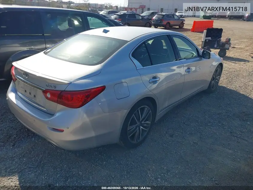 INFINITI Q50 2015, VIN JN1BV7ARXFM415718