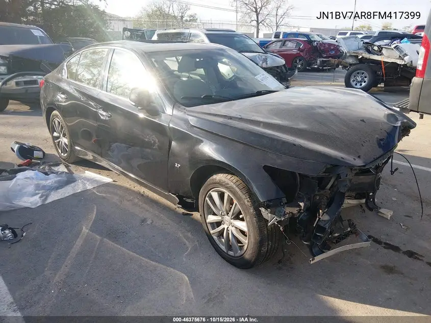 INFINITI Q50 2015, VIN JN1BV7AR8FM417399