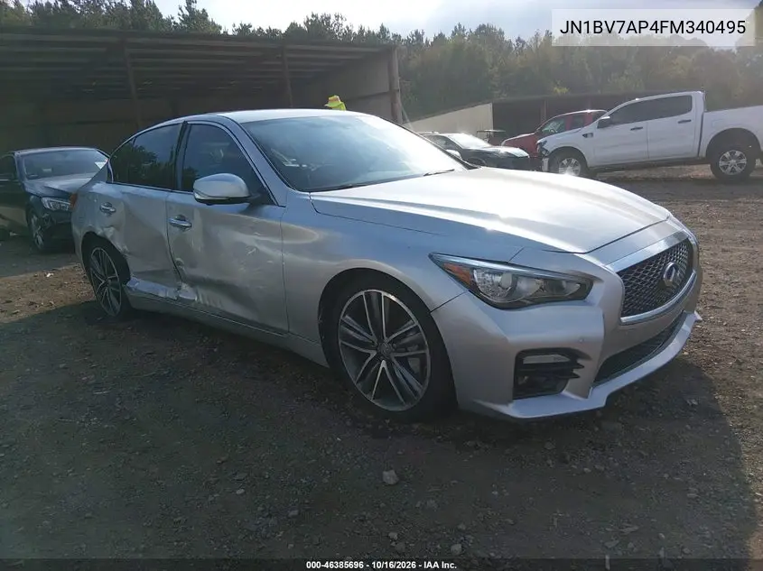 INFINITI Q50 2015, VIN JN1BV7AP4FM340495