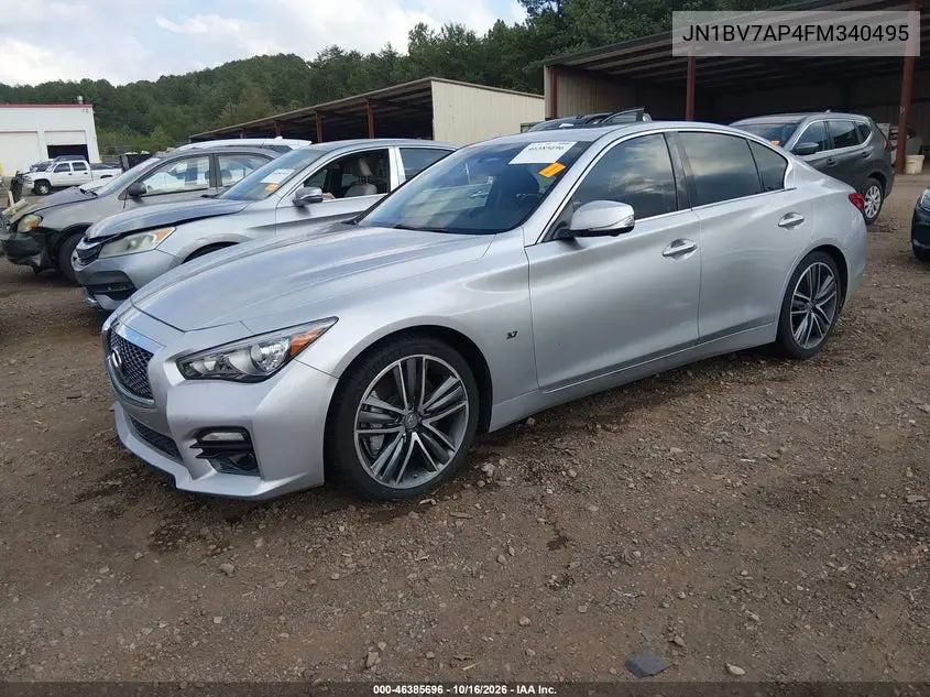2015 INFINITI Q50 VIN JN1BV7AP4FM340495 — фото 2
