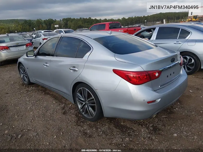 2015 INFINITI Q50 VIN JN1BV7AP4FM340495 — фото 3