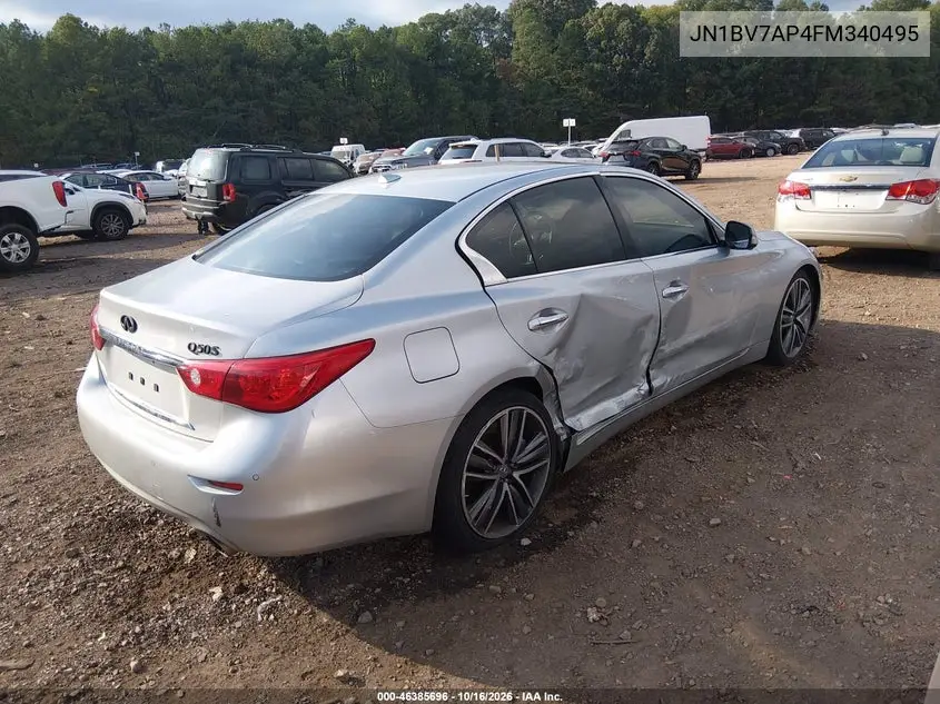 2015 INFINITI Q50 VIN JN1BV7AP4FM340495 — фото 4
