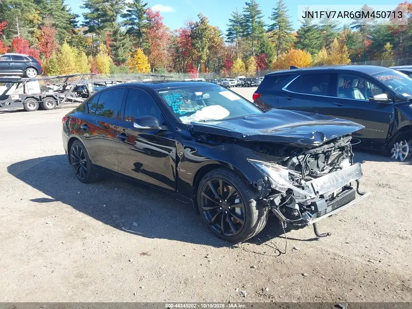 INFINITI Q50 2016, VIN JN1FV7AR6GM450713