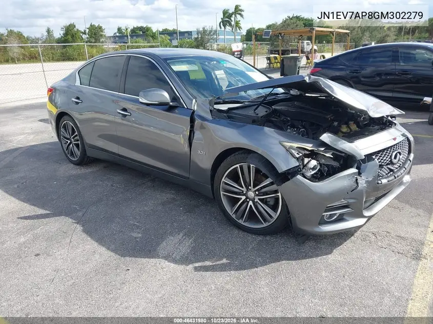 INFINITI Q50 2016, VIN JN1EV7AP8GM302279