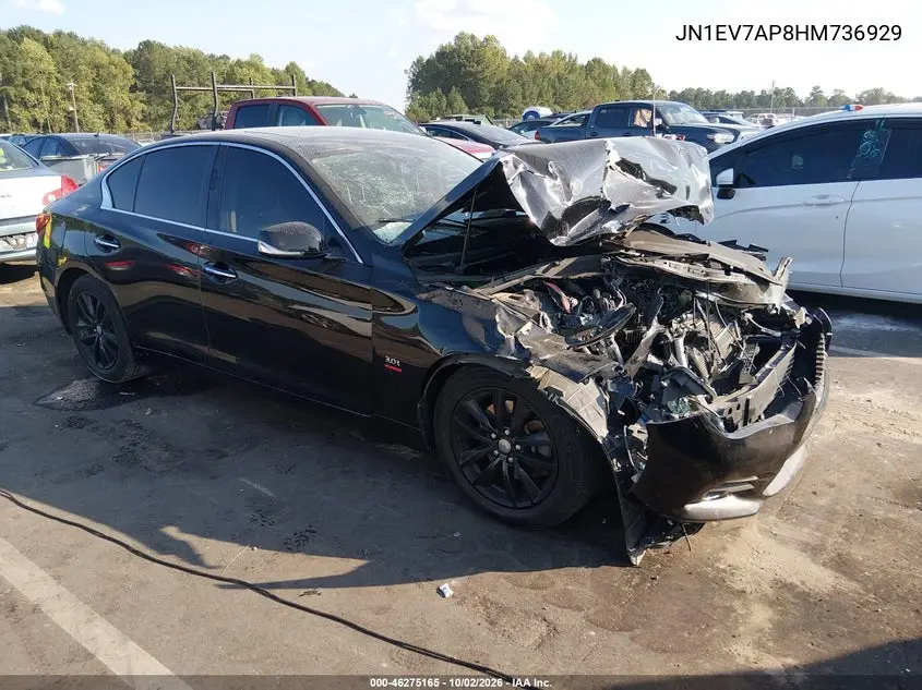 INFINITI Q50 2017, VIN JN1EV7AP8HM736929
