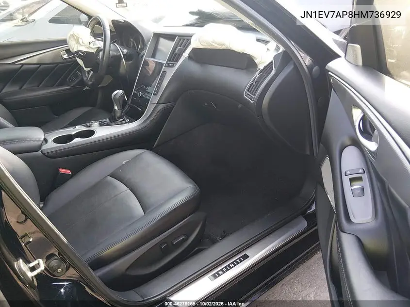 2017 INFINITI Q50 VIN JN1EV7AP8HM736929 — фото 5