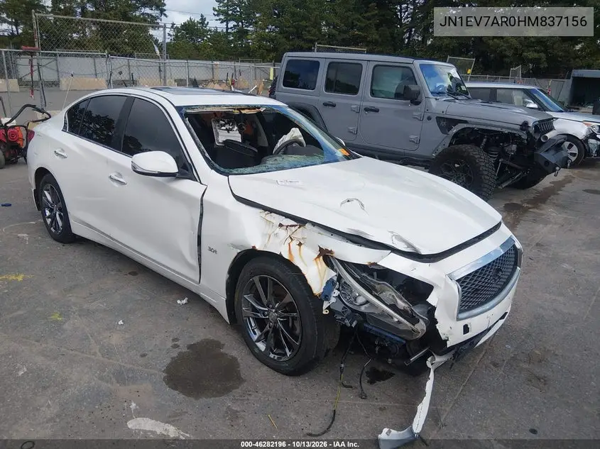 INFINITI Q50 2017, VIN JN1EV7AR0HM837156