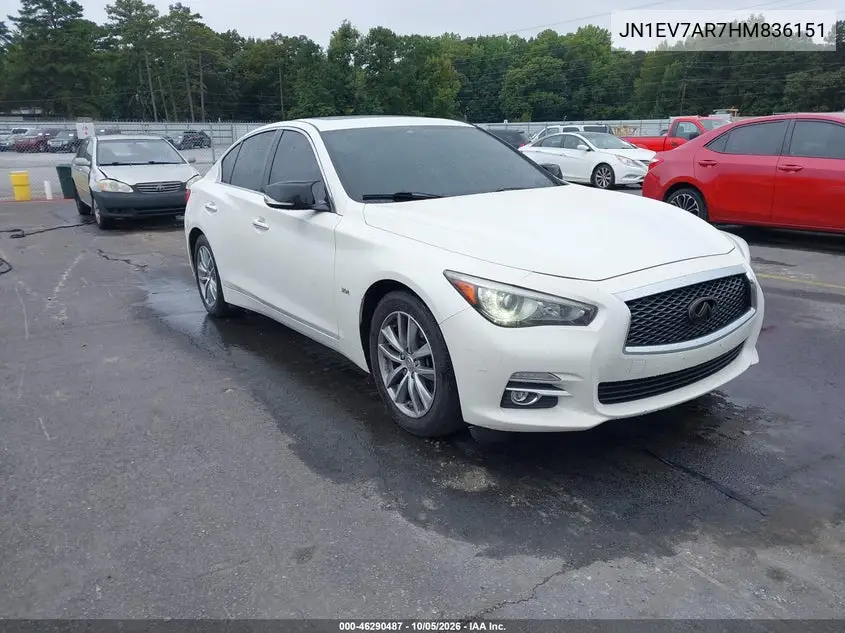 INFINITI Q50 2017, VIN JN1EV7AR7HM836151