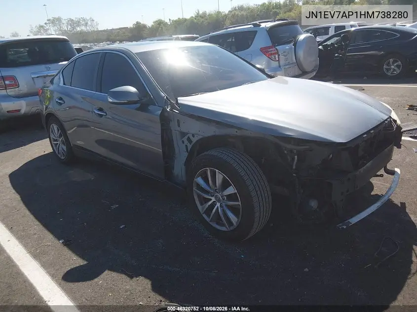 INFINITI Q50 2017, VIN JN1EV7AP1HM738280