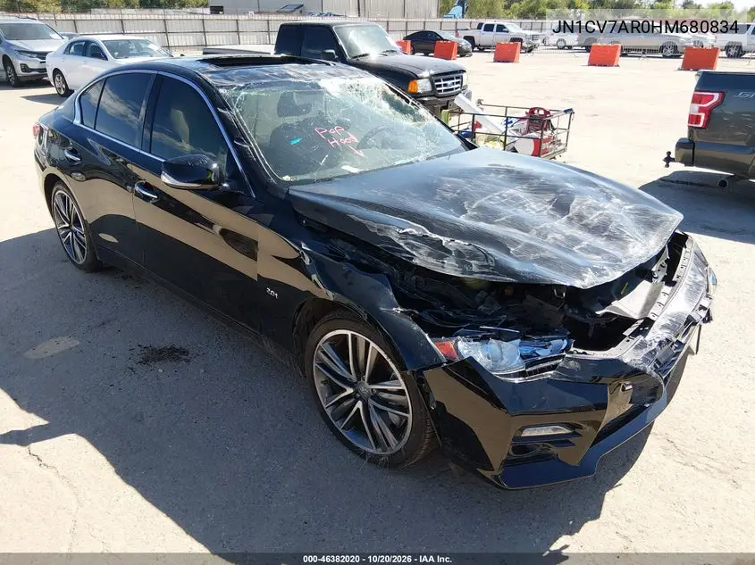 INFINITI Q50 2017, VIN JN1CV7AR0HM680834