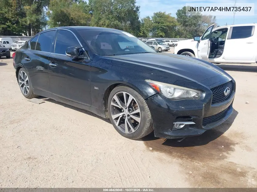INFINITI Q50 2017, VIN JN1EV7AP4HM735437