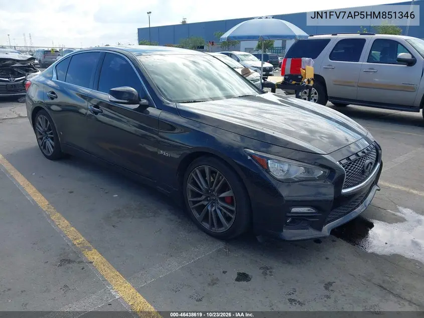 INFINITI Q50 2017, VIN JN1FV7AP5HM851346