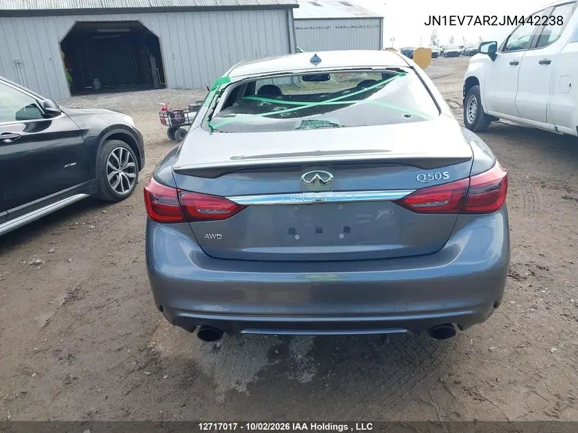 2018 INFINITI Q50 VIN JN1EV7AR2JM442238 — фото 16