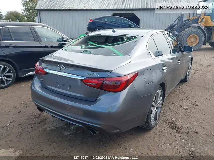 2018 INFINITI Q50 VIN JN1EV7AR2JM442238 — фото 4